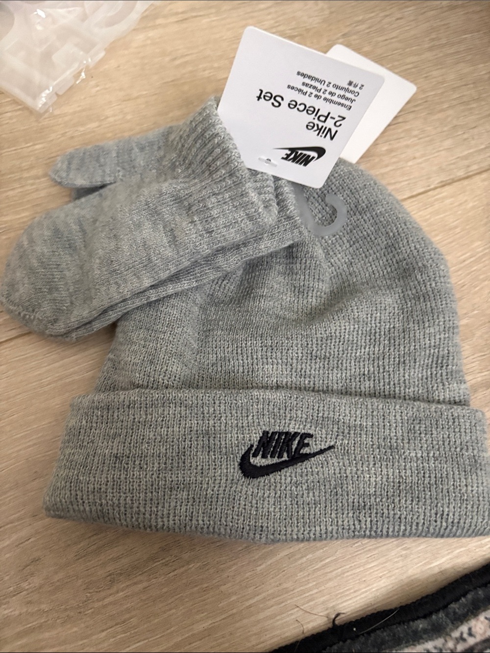 This Nike Toddler Club Beanie & Mittens Set